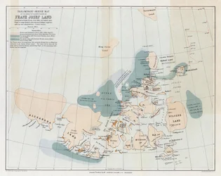 Voorlopige schetskaart van de eilandengroep bekend als Franz Josef Land