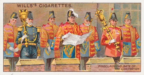 Aankondiging van de Datum van de Kroning