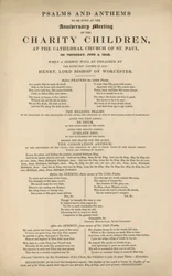Programma van Psalmen en Anthems