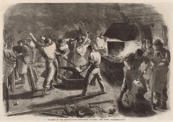 Voortgang van het Internationale Tentoonstellingsgebouw: De smederij