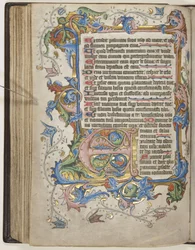 Psalter met Sarum gebruikskalender, ca. 1425-75 (inkt, verf en goud op perkament)