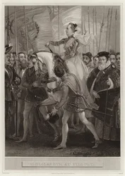 Koningin Elizabeth bij Tilbury