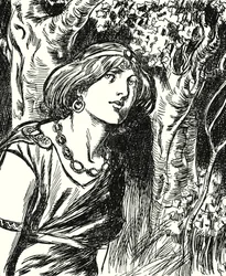 Koningin Boadicea (litho)