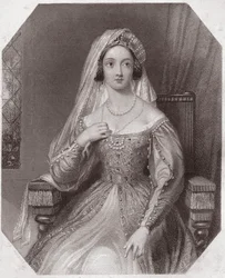 Koningin Catharina van Aragon, vrouw van Hendrik VIII - 