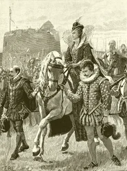 Koningin Elizabeth bij Tilbury