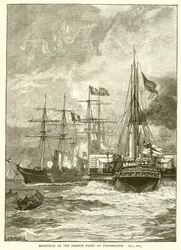 Ontvangst van de Franse vloot in Portsmouth
