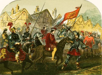 Richard II door de straten van Londen geparadeerd