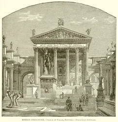 Romeinse Structuur.--Tempel van Pallas, Hersteld