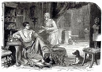 Romeinse studie, illustratie uit Cassells Illustrated Universal History door Edward Ollier, gepubliceerd 1890