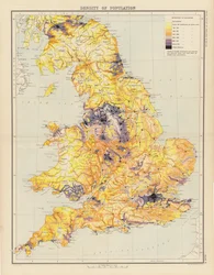 Royal Atlas, ca. 1900: Bevolkingsdichtheid