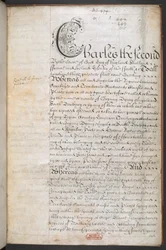 Koninklijk handvest verleend aan de Royal English Merchant Adventurers Company handelend naar Afrika