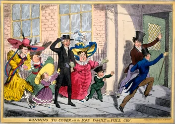 Rennen naar Dekking met de Familie Bore in Volle Vaart, ca.1830
