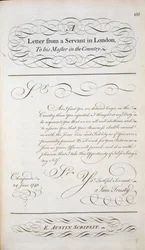 Voorbeeldbrief uit een patroonboek van brieven