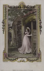 Scène uit Clarissa, door Samuel Richardson