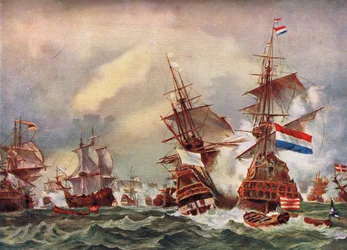 Zeeslag van de Engels-Nederlandse oorlogen, ca. 1700