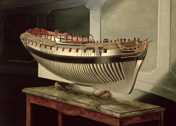 Scheepsportret, van een fregat met 36 of 38 kanonnen, c.1775