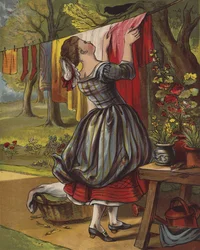 Zing een lied van zes stuivers (kleur litho)