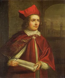 Sir Augustus Harris als Kardinaal Wolsey