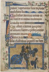 Sir Geoffrey Luttrell te paard uit de 