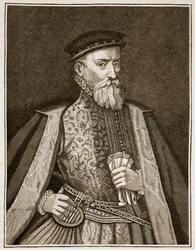 Sir Thomas Gresham, illustratie uit Cassells Geïllustreerde Geschiedenis van Engeland