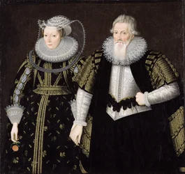Sir Thomas Mansel (1556-1631) en Jane (Pole) Lady Mansel