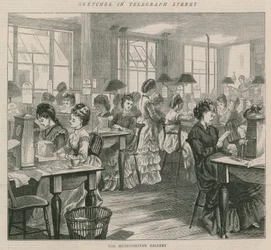 Schetsen in telegraafstraat - de Metropolitan Gallery