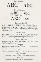 Voorbeeld lettertypen