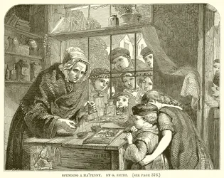 Een halve penny uitgeven