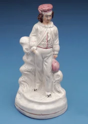 Staffordshire figuur van een Rugby School jongen, ca. 1860 (keramiek)