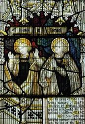 Glas-in-loodraam gewijd aan Janetta, 7e Hertogin van Rutland, Zuid Transept