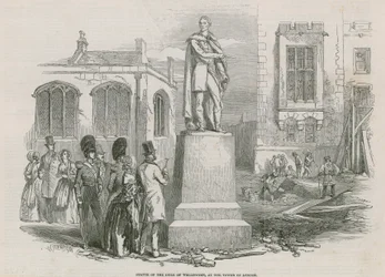 Standbeeld van de Hertog van Wellington bij de Tower of London