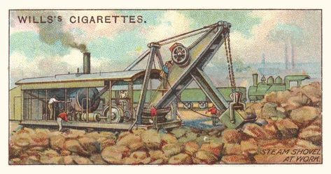Stoomschop aan het werk