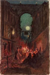 Straatscène, Newcastle upon Tyne