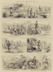 Studies bij Suburbane Races (gravure)