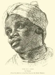 Studie van een neger (gravure)