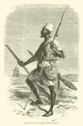Talibe in oorlogskleding, Senegambia