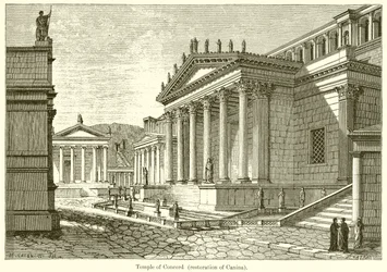 Tempel van Concordia (Restauratie van Canina)
