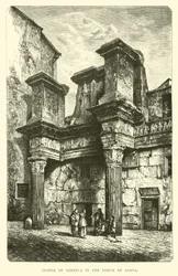 Tempel van Minerva in het Forum van Nerva