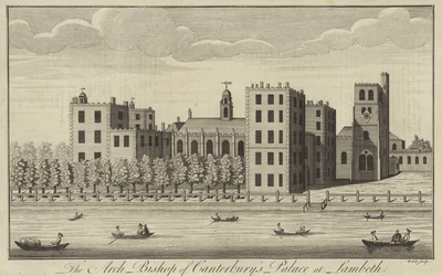 Het paleis van de aartsbisschop van Canterbury in Lambeth