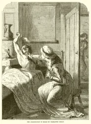 De moord op Marat door Charlotte Corday