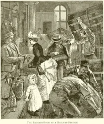 De Bagageruimte op een Treinstation