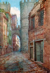 De geboorteplaats van Columbus in Genua, Italië, uit 