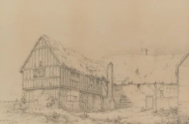 The Court Lodge in East Farleigh, nabij Maidstone, ca. 1874 (Potlood)