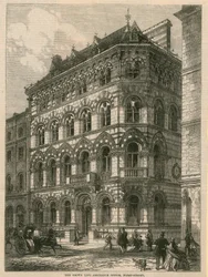 Het Crown Life Assurance Office, Fleet Street, Londen