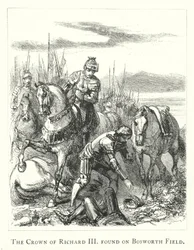 De kroon van Richard III gevonden op Bosworth Field