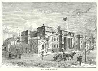 Het Douanehuis (gravure)