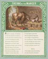 De hond in de kribbe