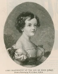 De graaf van Shaftesbury; Lord Shaftesbury op vierjarige leeftijd, geschilderd door W.C. Ross in 1805