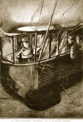 De voorste gondel van het Zeppelin-luchtschip, 1914-19