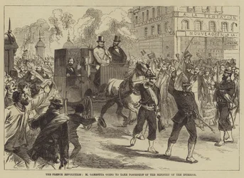 De Franse Revolutie, M. Gambetta gaat het Ministerie van Binnenlandse Zaken overnemen